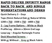 Deluxe Rapid Infinity Furniture Range. Quick Delivery 3 Days